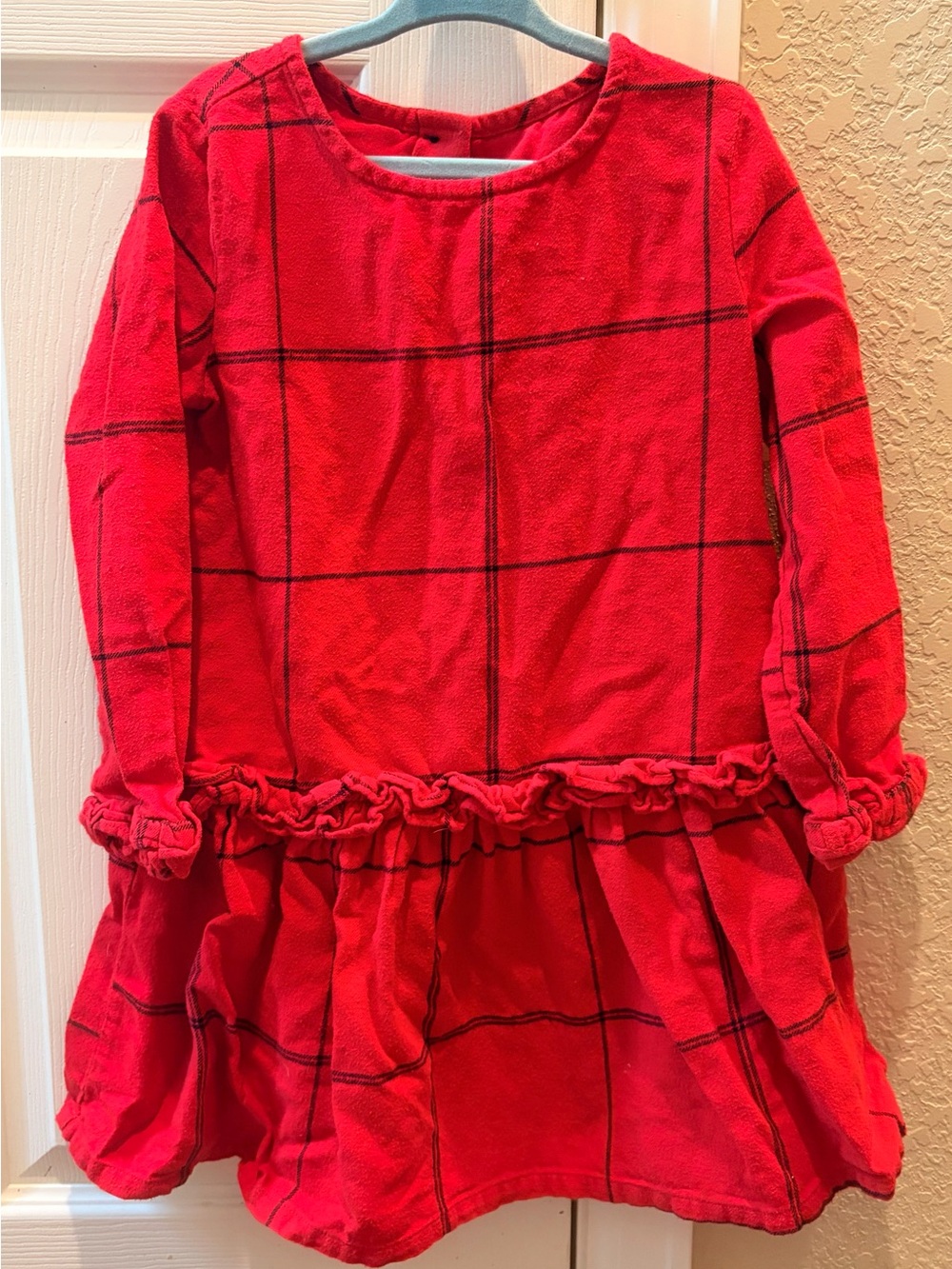 Gymboree Red Plaid Button-Front dress